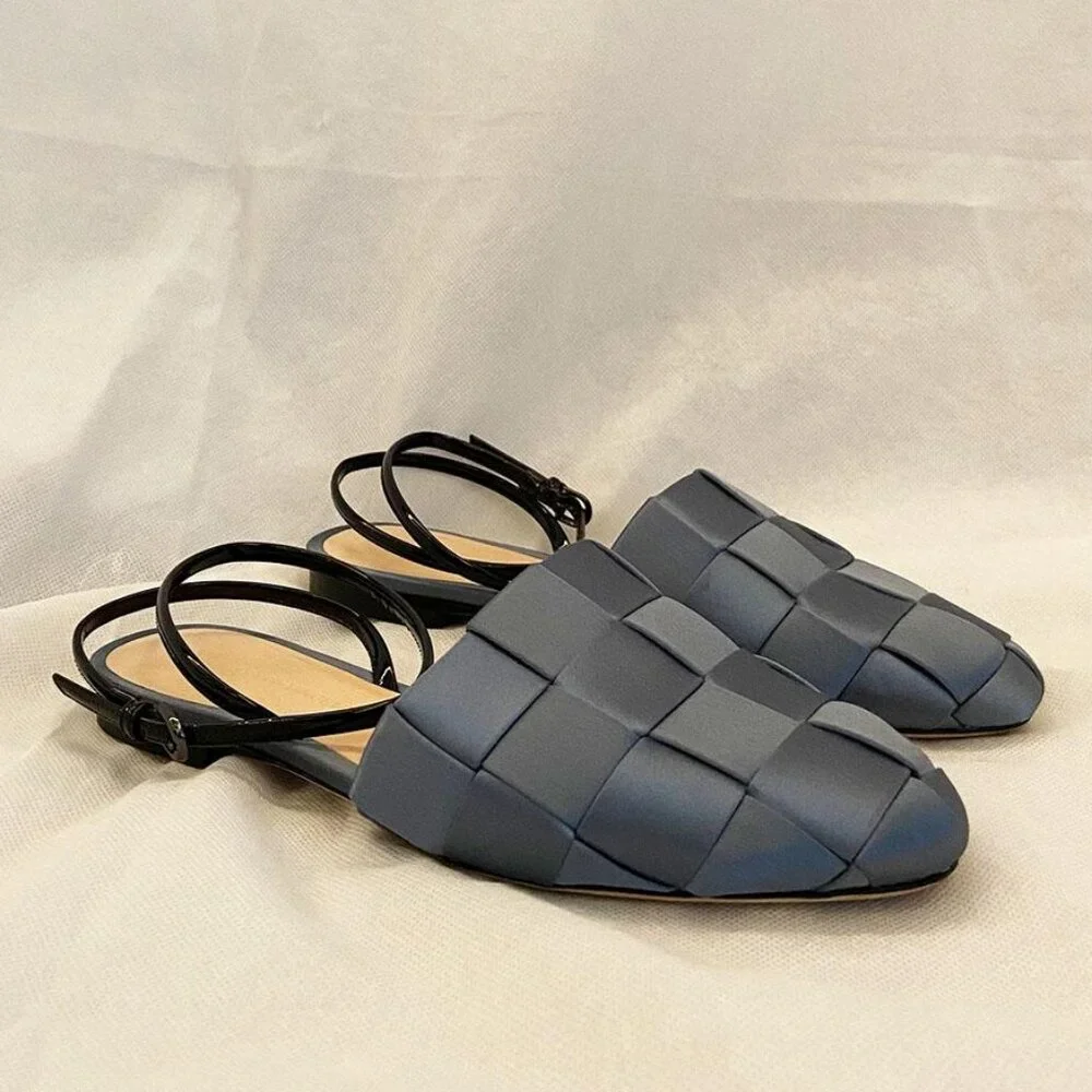 Marco de Vincenzo Basket Weave Flats Womens Size 8 - Picture 3 of 9